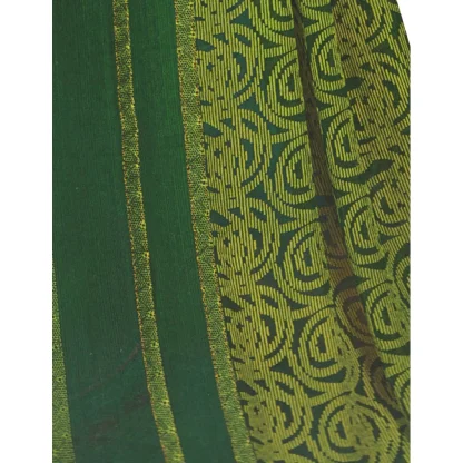 Womens Georgette Digital Printed Saree (Green, 6.25 Mtr) - Image 3