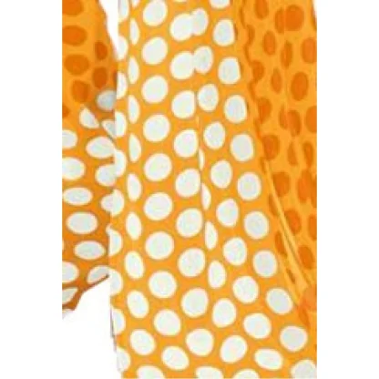 Womens Geogrette Saree with Blouse Digital Printed Saree (Yellow, 6.25 Mtr) - Image 3