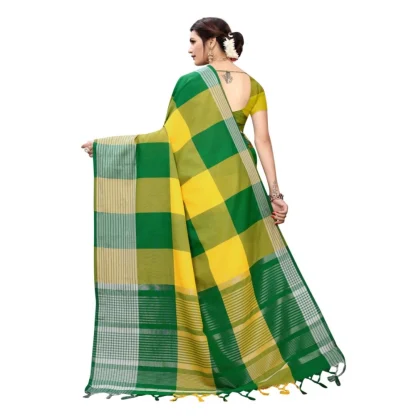 Women's Cotton Saree (Multi, 5-6 Mtrs) - Image 2