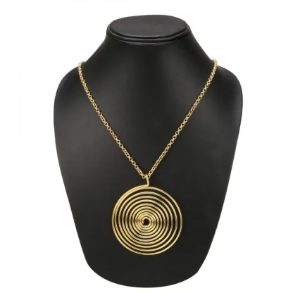 High Finished Designer Golden Fashion Necklace - Image 2