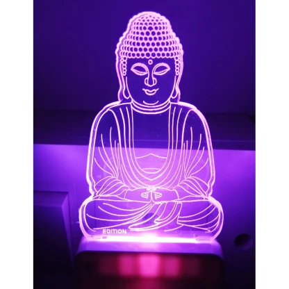 Gautam Buddha AC Adapter Night Lamp - Image 3