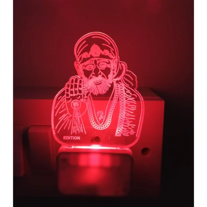 Shridi Sai Baba AC Adapter Night Lamp - Image 2