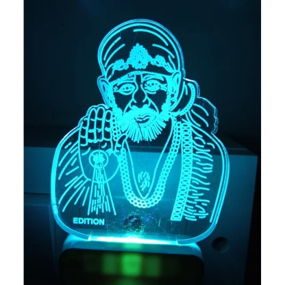 Shridi Sai Baba AC Adapter Night Lamp