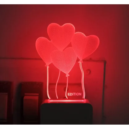 Heart Balloons AC Adapter Night Lamp - Image 2