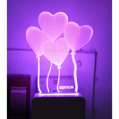 Heart Balloons AC Adapter Night Lamp - Image 4