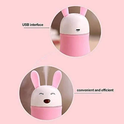 Lovely Rabbit Air Humidifier Usb Aroma Diffuse With Led Lamp - Image 4