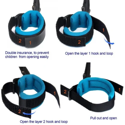 Baby Child Anti Lost Safety Wrist Link Harness Strap Rope Leash Walking Hand Belt For Toddlers Kids - Image 3