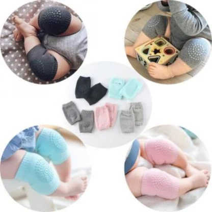 Pack Of 2 Baby Knee Pads For Crawling (Color: Assorted) - Image 3