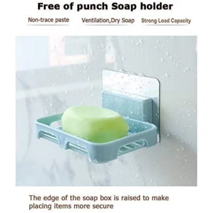 Pack Of_2 Soap Holder Magic Sticker (Color: Assorted) - Image 5