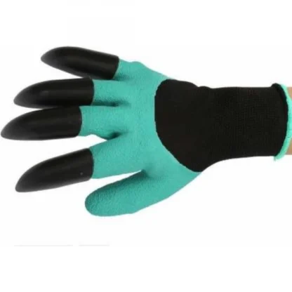 Pack Of_2 Heavy Duty Garden Farming Gloves Washable With Right Hand Fingertips Claws (Color: Assorted) - Image 5