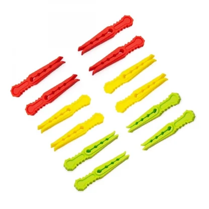 Pack Of_3 Multipurpose Plastic Cloth Hanging Pegs Clips_36 Pcs (Color: Assorted) - Image 4