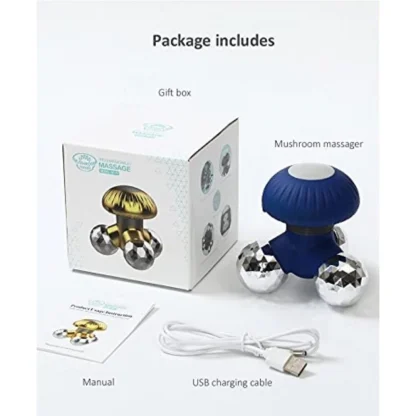 Mushroom Usb Electric Hand Massager (Color: Assorted) - Image 3