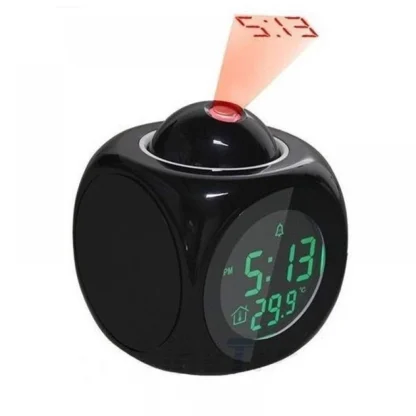 Digital LCD Display Colorful Voice Projection Alarm Clock (Color: Assorted) - Image 2