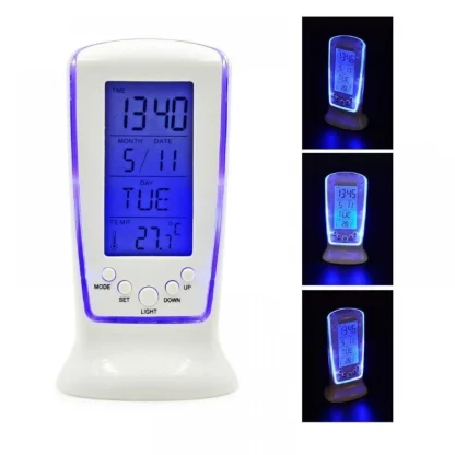 Digital Square Table Clock (Color: Assorted) - Image 2