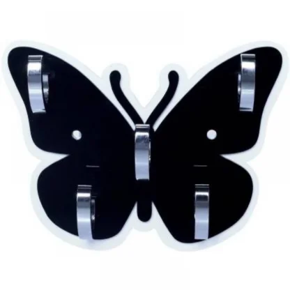 Butterfly Hook Key Holder with 5 Hanging Key Hook (Color: Assorted)