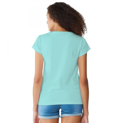 Women's Cotton Western Wear T Shirt (C Green) - Image 2