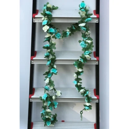 Artificial Rose Vine Flowers Plants Artificial Flower Creeper Hanging Rose For Home Decoration (Color: Multi, Material: Silk Polyester)