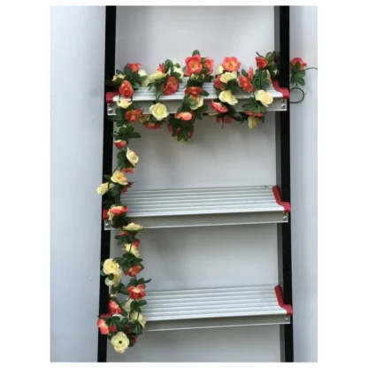 Artificial Rose Vine Flowers Plants Artificial Flower Creeper Hanging Rose For Home Decoration (Color: Multi, Material: Silk Polyester) - Image 2