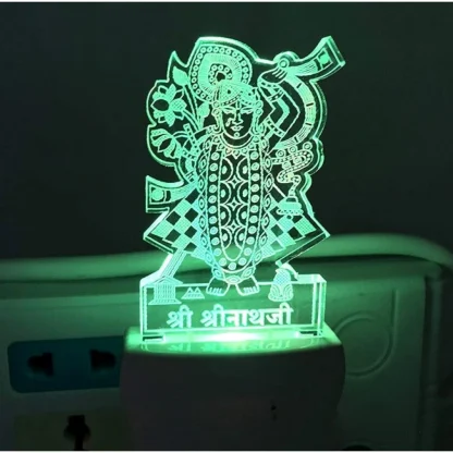 Shreenath Ji AC Adapter Night Lamp - Image 4