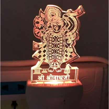 Shreenath Ji AC Adapter Night Lamp - Image 2