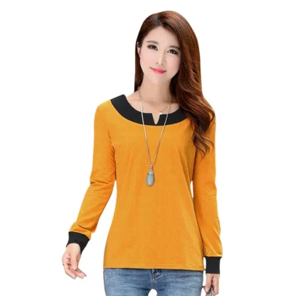 Women's Western Wear Hosiery T Shirts (Yellow)