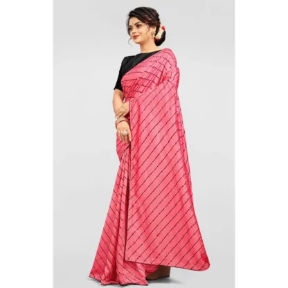 Women's Vichitra Saree with Blouse (Gajari, 5-6 Mtrs) - Image 3