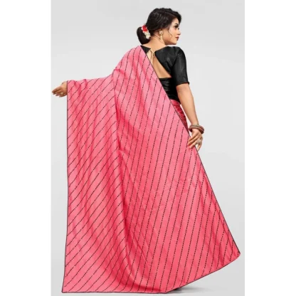 Women's Vichitra Saree with Blouse (Gajari, 5-6 Mtrs) - Image 2