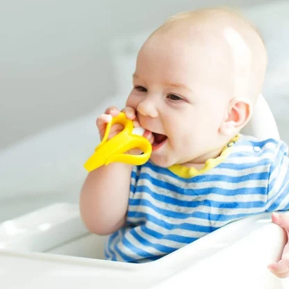 Banana Shaped Baby Traning toothbrush (Assorted) - Image 3