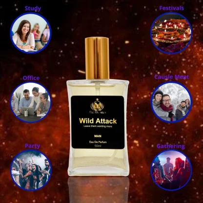 Europa Wild Attack 50ml Perfume Spray For Men - Image 3