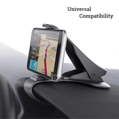 Stylish Car Chimti Dashboard Phone Holder Mount Mobile Clip Stand For All Smartphones (Black) - Image 2