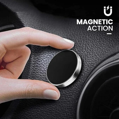 Mini Magnetic Car Dashboard Mount Mobile Phone Holder With Metal Body (Magnectic) - Image 3