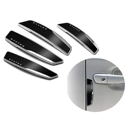 Pack Of 4 Winner Plastic Car Door Guard Universal For Car (Black)