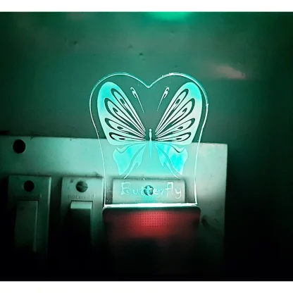 Classic Butterfly AC Adapter Night Lamp - Image 5