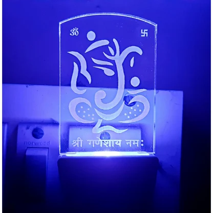 Designer Ganesha AC Adapter Night Lamp - Image 3