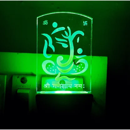 Designer Ganesha AC Adapter Night Lamp - Image 2