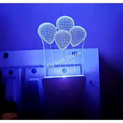 Fly With Dream Balloons AC Adapter Night Lamp - Image 3