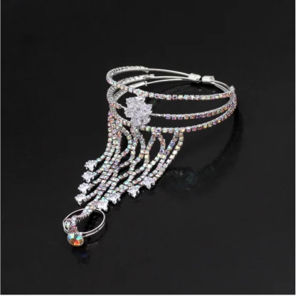 Women's White Color Hathphool Adjustable Bracelet - Image 2