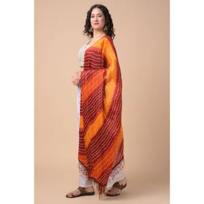 Women's Chanderi Printed Dupatta (Multicolor, Length: 2.25 to 2.50 Mtr) - Image 3