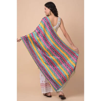 Women's Chanderi Printed Dupatta (Multicolor, Length: 2.25 to 2.50 Mtr) - Image 5