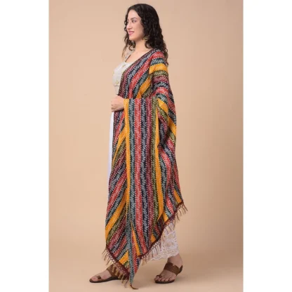 Women's Chanderi Printed Dupatta (Multicolor, Length: 2.25 to 2.50 Mtr) - Image 3