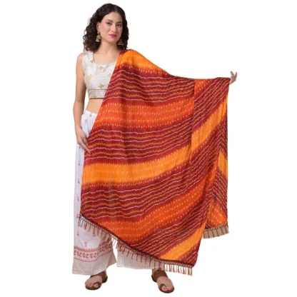 Women's Chanderi Printed Dupatta (Multicolor, Length: 2.25 to 2.50 Mtr)