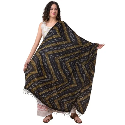 Women's Chanderi Printed Dupatta (Multicolor, Length: 2.25 to 2.50 Mtr)