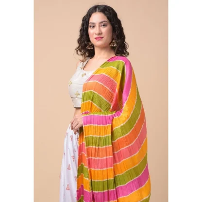 Women's Chanderi Printed Dupatta (Multicolor, Length: 2.25 to 2.50 Mtr) - Image 2