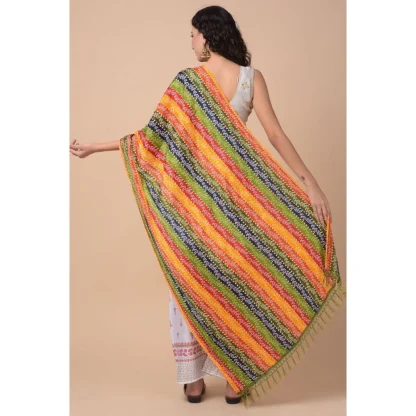 Women's Chanderi Printed Dupatta (Multicolor, Length: 2.25 to 2.50 Mtr) - Image 5