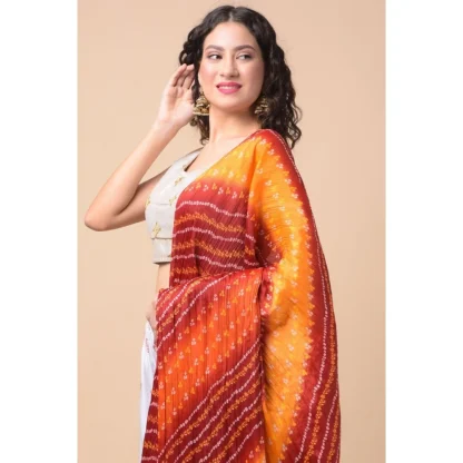 Women's Chanderi Printed Dupatta (Multicolor, Length: 2.25 to 2.50 Mtr) - Image 2