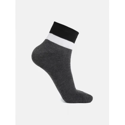 5 Pairs Men's Casual Cotton Blended Solid Ankle length Socks (Assorted) - Image 3