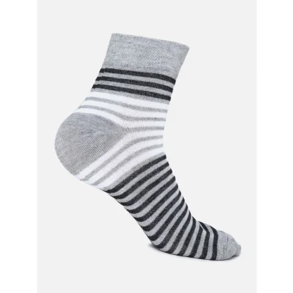 5 Pairs Men's Casual Cotton Blended Printed Mid-Calf length Socks (Assorted) - Image 4