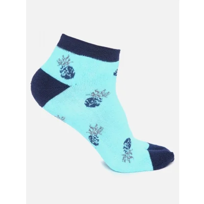 4 Pairs Women's Casual Cotton Blended Printed Ankle length Socks (Assorted) - Image 3