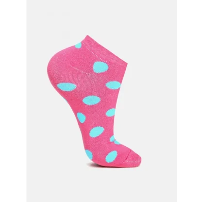 4 Pairs Women's Casual Cotton Blended Printed Ankle length Socks (Assorted) - Image 3