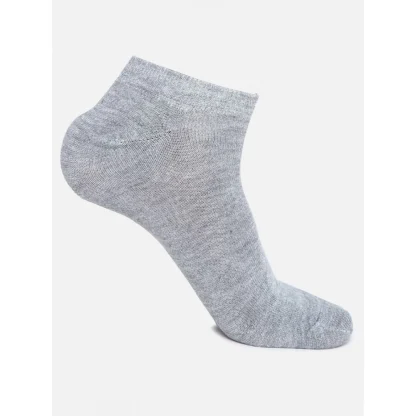 4 Pairs Unisex Casual Cotton Blended Solid Ankle length Socks (Assorted) - Image 4